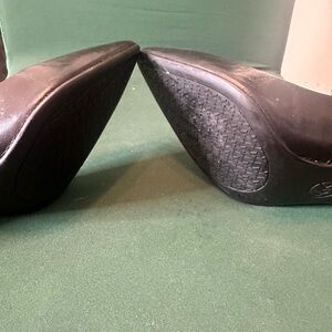 Black Leather Heeled Shoes